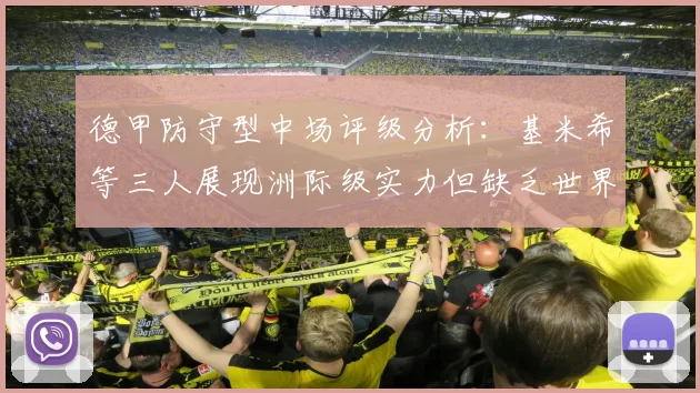 德甲防守型中场评级分析：基米希等三人展现洲际级实力但缺乏世界级球员